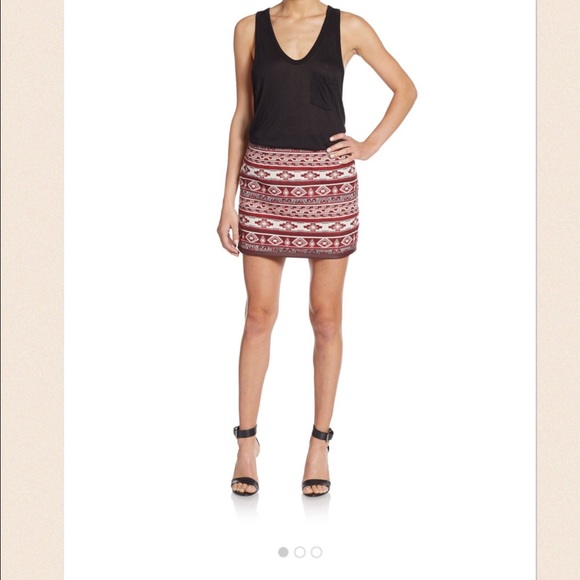 5/48 JACQUARD MINI SKIRT🌺 - Picture 1 of 4