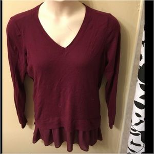 Torrid Maroon long sleeve sweater