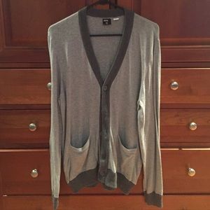 Men's BDG Cardigan (Grey) from Urban Outfitters Men's BDG Cardigan (Grey) from Urban Outfitters