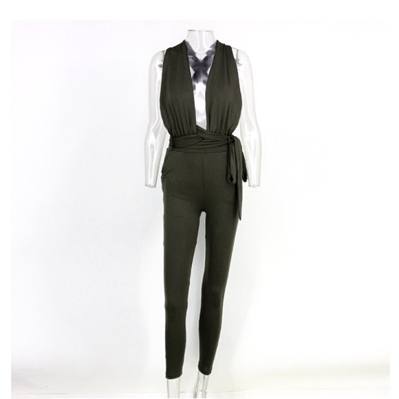 FEW LEFT! Multi-wrap Jumpsuit - Picture 4 of 7