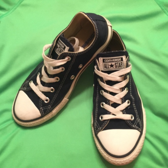 Navy BLUE converse all star sneakers