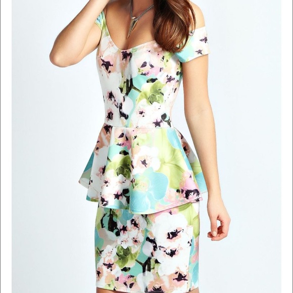 Off the shoulder floral dress