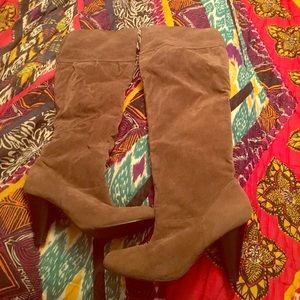 F21 thigh high boots!