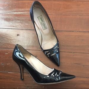 Jimmy Choo Shoes - Jimmy Choo Riveted Patent Leather Stilettos