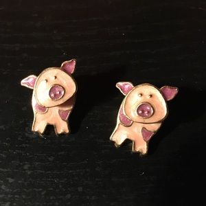 Adorable pig earrings!