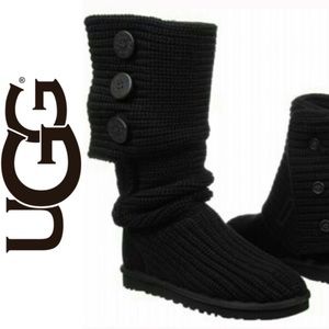 Cardy classic Knit Black Boot. WORN ONCE.