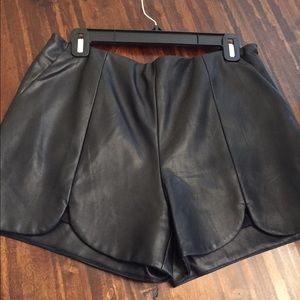 Faux Leather Short Shorts NEVER WORN!!!