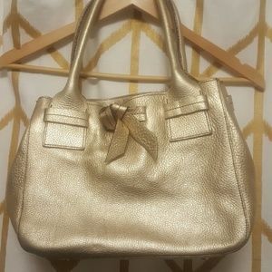 Gold Leather Bag