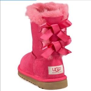 ugg bow pink boots
