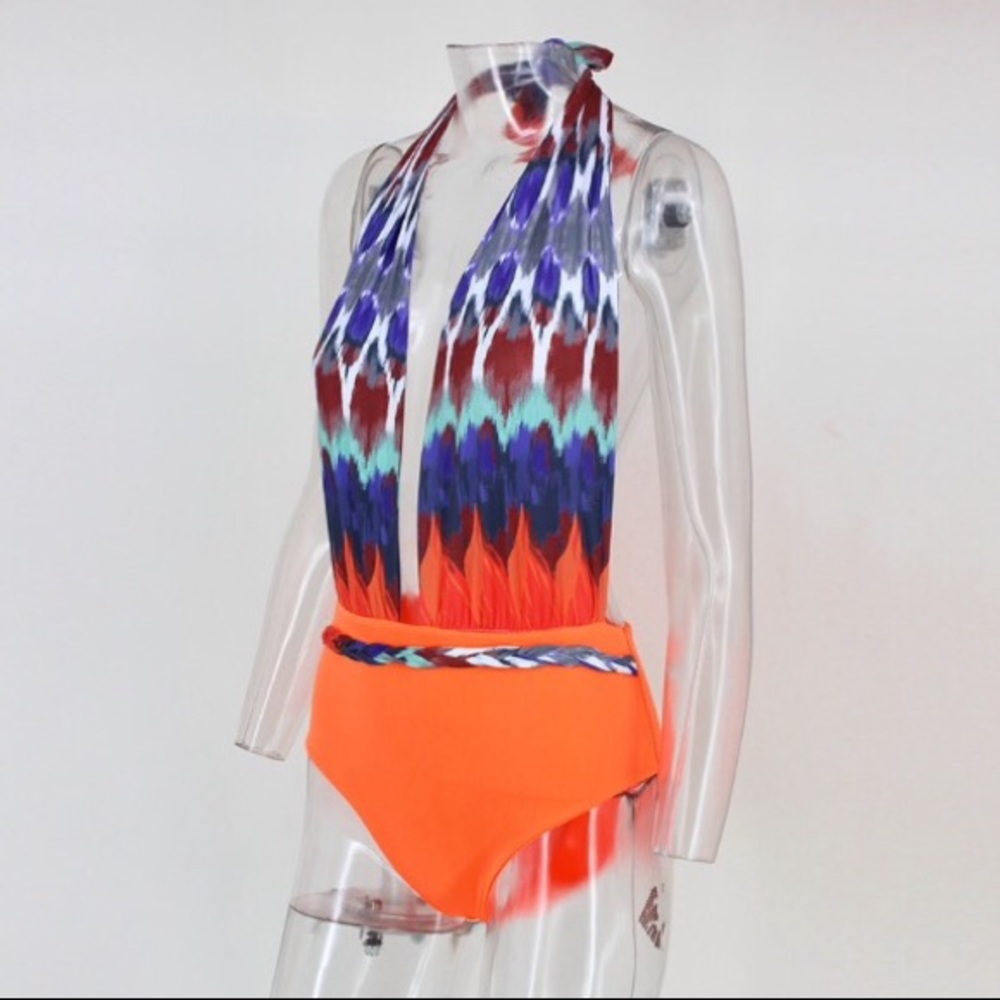 NEW! Backless, Halter Monokini - Picture 4 of 8