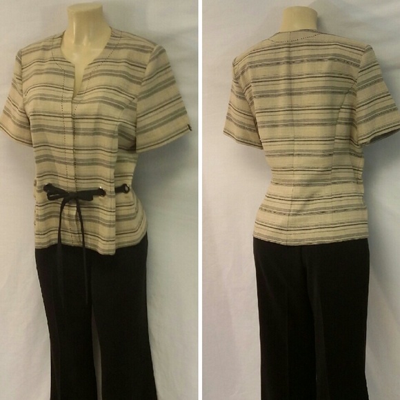 *PLUS*, R&K ORGINALS Faux Linen Top, size 16 - Picture 1 of 6