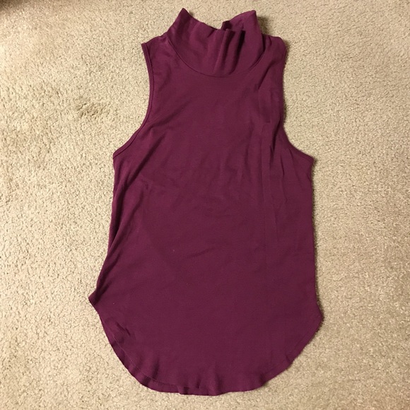 Burgundy halter top
