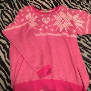 Over sized VS Pink sweater