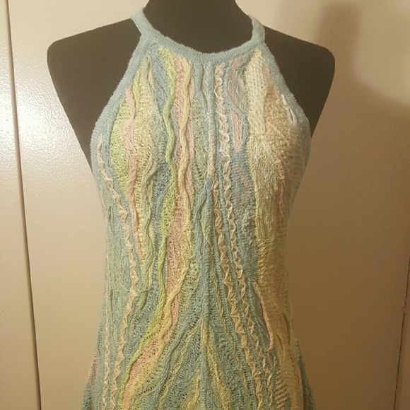 Vintage Classic Coogi Halter Knit sweater dress