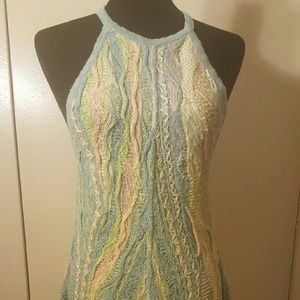 Vintage Classic Coogi Halter Knit sweater dress