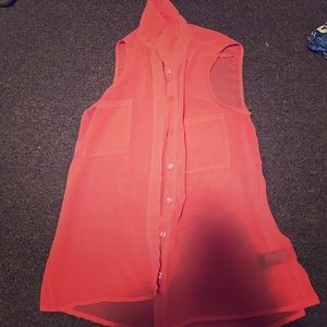 Coral Forever 21 Tank Top