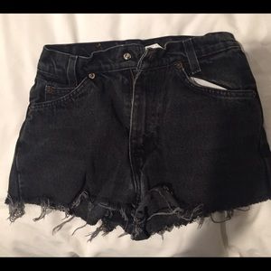 Levi's Black Denim Shorts