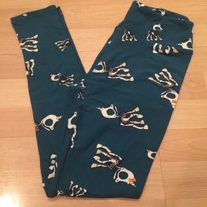 LuLaRoe OS unicorn skeleton leggings