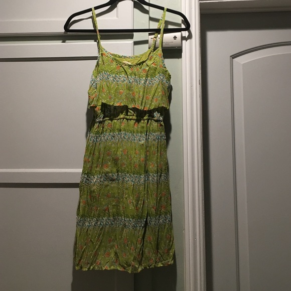 Lime green summer dress