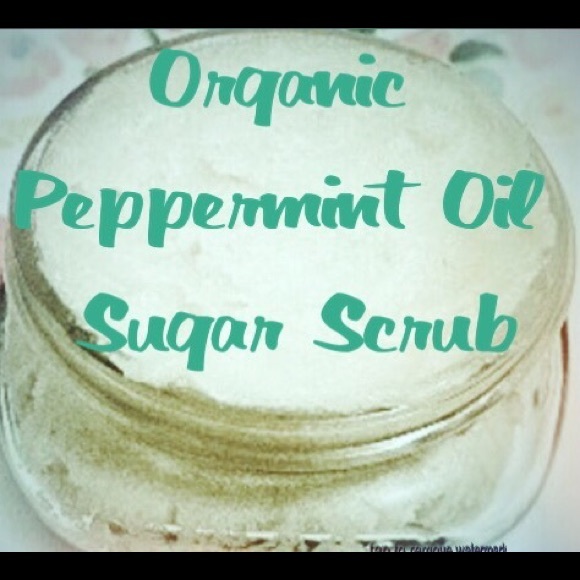 ALL ORGANIC PEPPERMINT SUGAR SCRUB FACE EXFOLIATE