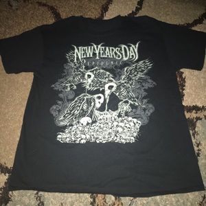 New Years Day "Epidemic" Crow T-Shirt - Size L
