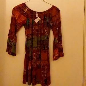 Great short dress with flared sleeve