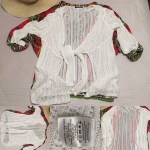 🎉SOLD!🎉 Nic and Zoe sweater size M open cardigan