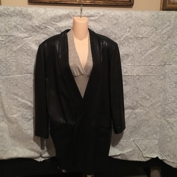 Vintage Maxima for Tannery West Leather Blazer