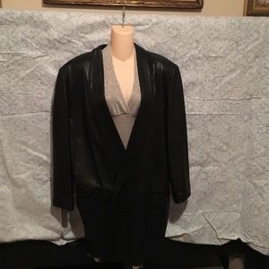 Vintage Maxima for Tannery West Leather Blazer