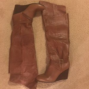 HOT!! Wedge over the knee boot