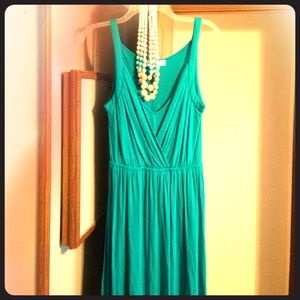 The Loft blue/green sleeveless dress! Summer 👌