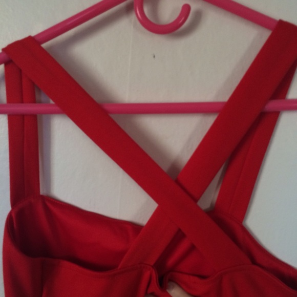 ❌BUNDLED❌💟Crossback Red Dress💟 - Picture 2 of 3