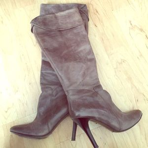 Distressed gray Aldo boots
