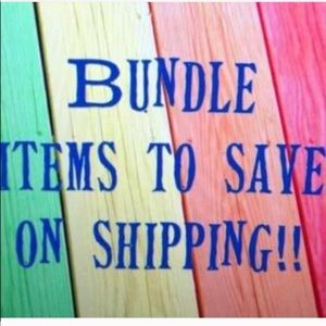 Please bundle items to help with shipping cost😍