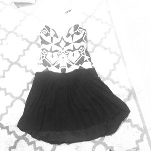 Black and white cocktail dress from Bloomingdales