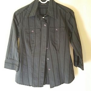 Striped Button Down Shirt