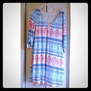 Printed maternity dress