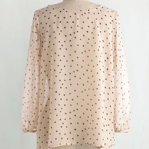 Flash Fete Top in Dots - Bow Back - Modcloth - L