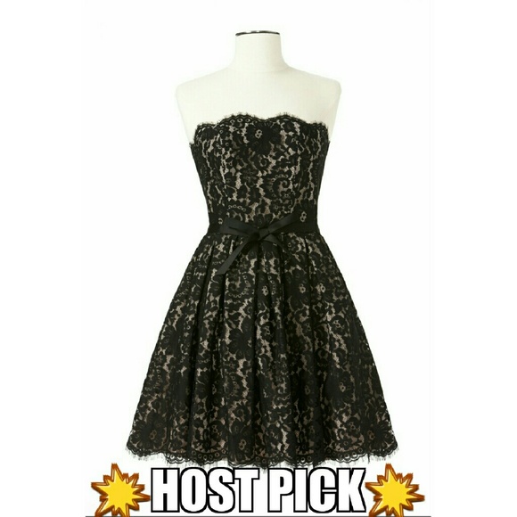 🆕Black Lace Fit and Flare Dress