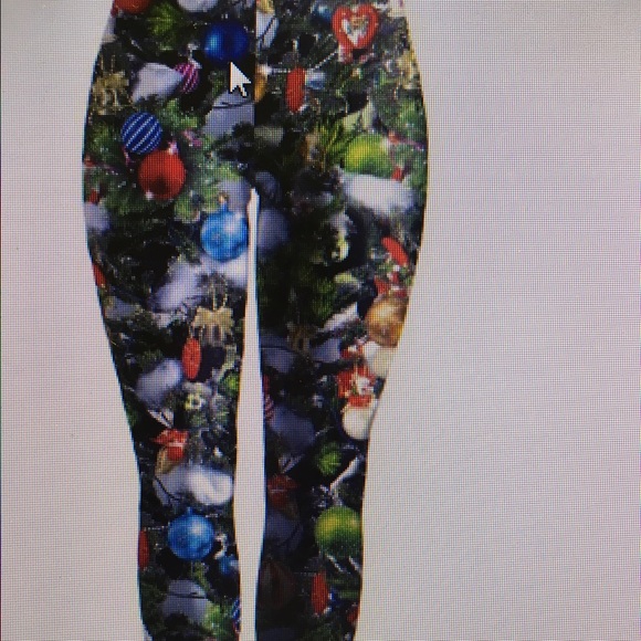 Christmas plus size leggings