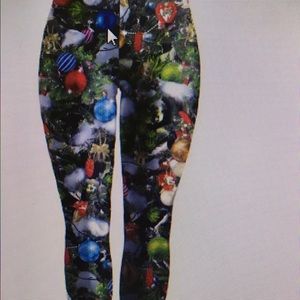Christmas plus size leggings