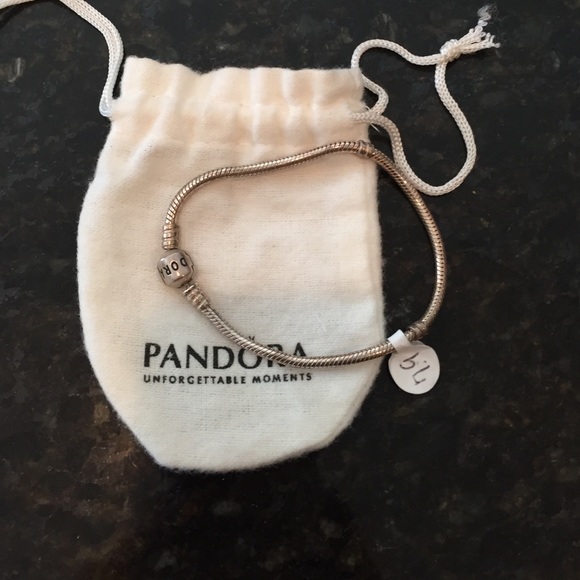 Pandora bracelet. Size is 7.9