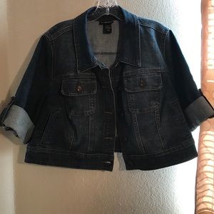 Lane Bryant Cropped Denim Jacket