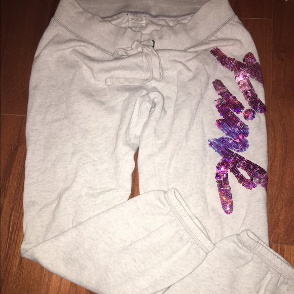 Comfy VS Pink bling campus pant