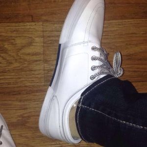 10.5 Ralph Lauren all white leather
