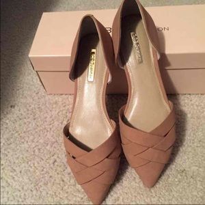 Brand new BCBG flats in nude beige