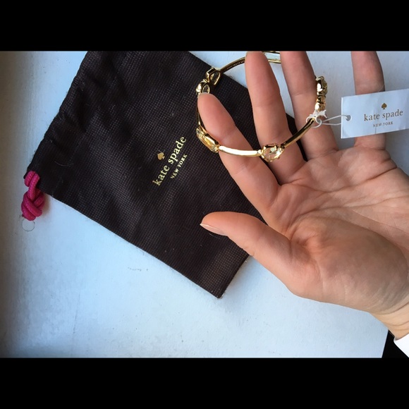 Kate spade Gold crystal bangle bracelet