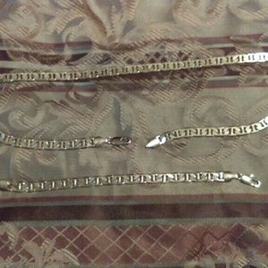 Gold plated necklace and bracket