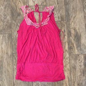Hot pink tank top