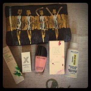 Nail polish, Lip, Hair Bundle with cosmetic case